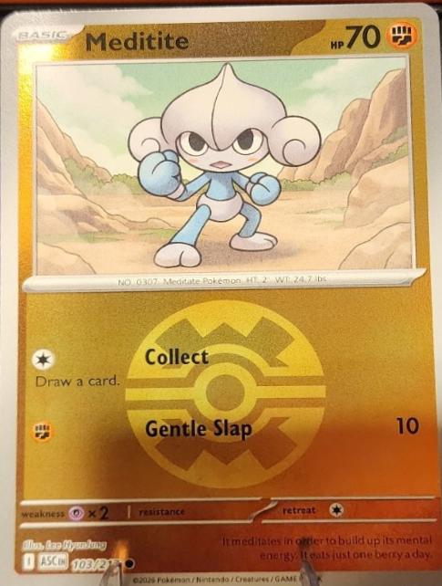 Ascended Heroes Meditite [Ball] Pokémon card